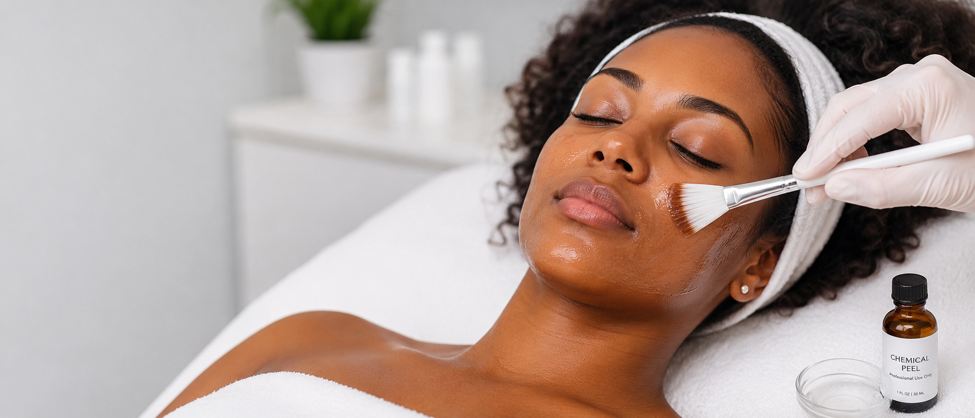 Chemical peel treatment at The Skin Lab Jamaica